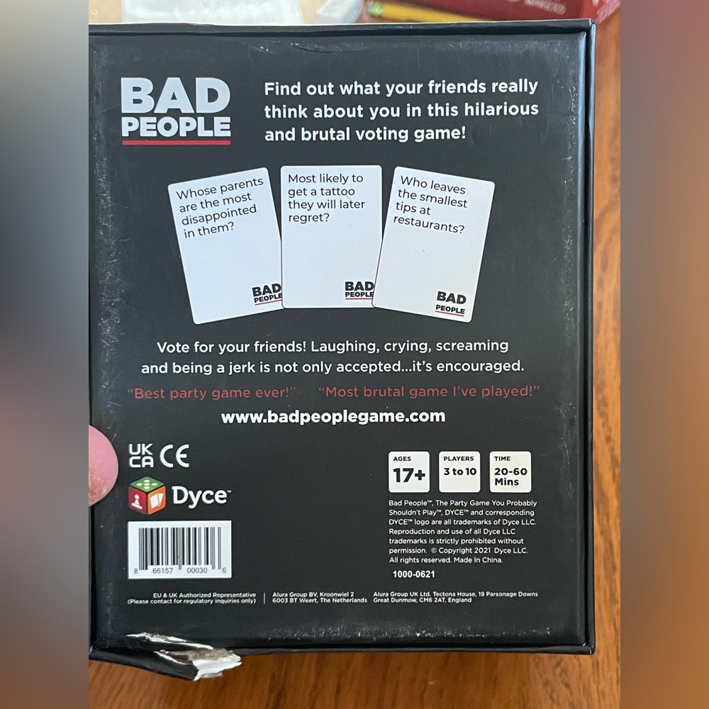 2/30$ 🛍️ Bad People Card Game - Picture 2 of 7